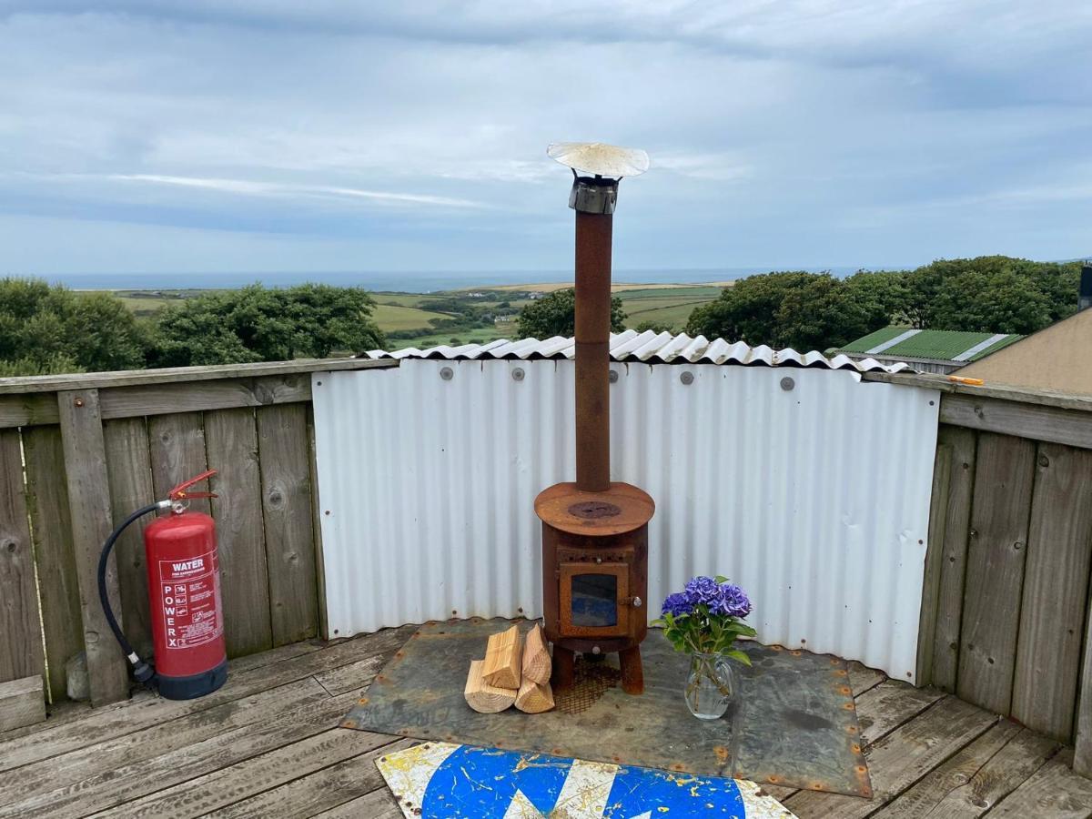 Coastal Stay Bell Tent Porthgain Buitenkant foto